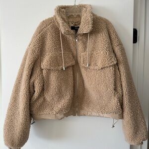 Cozy Tan Sherpa Jacket
